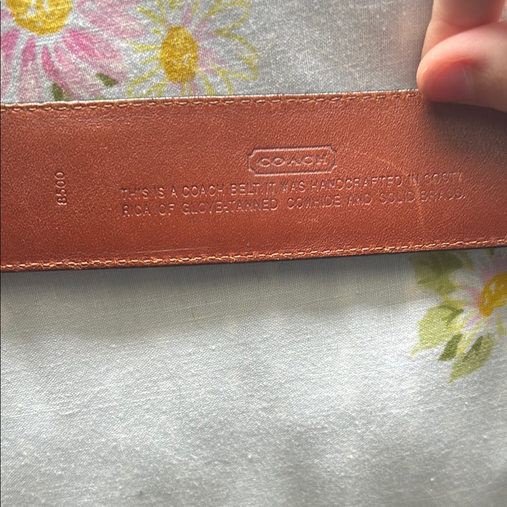 Coach Leather Belt